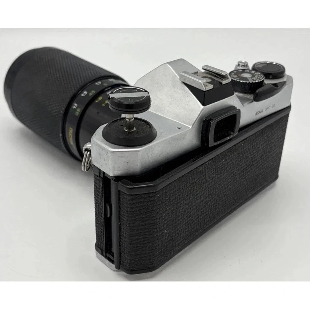 Pentax K1000 35mm SLR Film Camera And 80-200mm Zoom Macro Lens Bundle Asahi